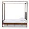 Baxton Studio Natasha Grey Upholstered and Walnut Wood Queen Size Platform Bed 165-10716 - alternate 8